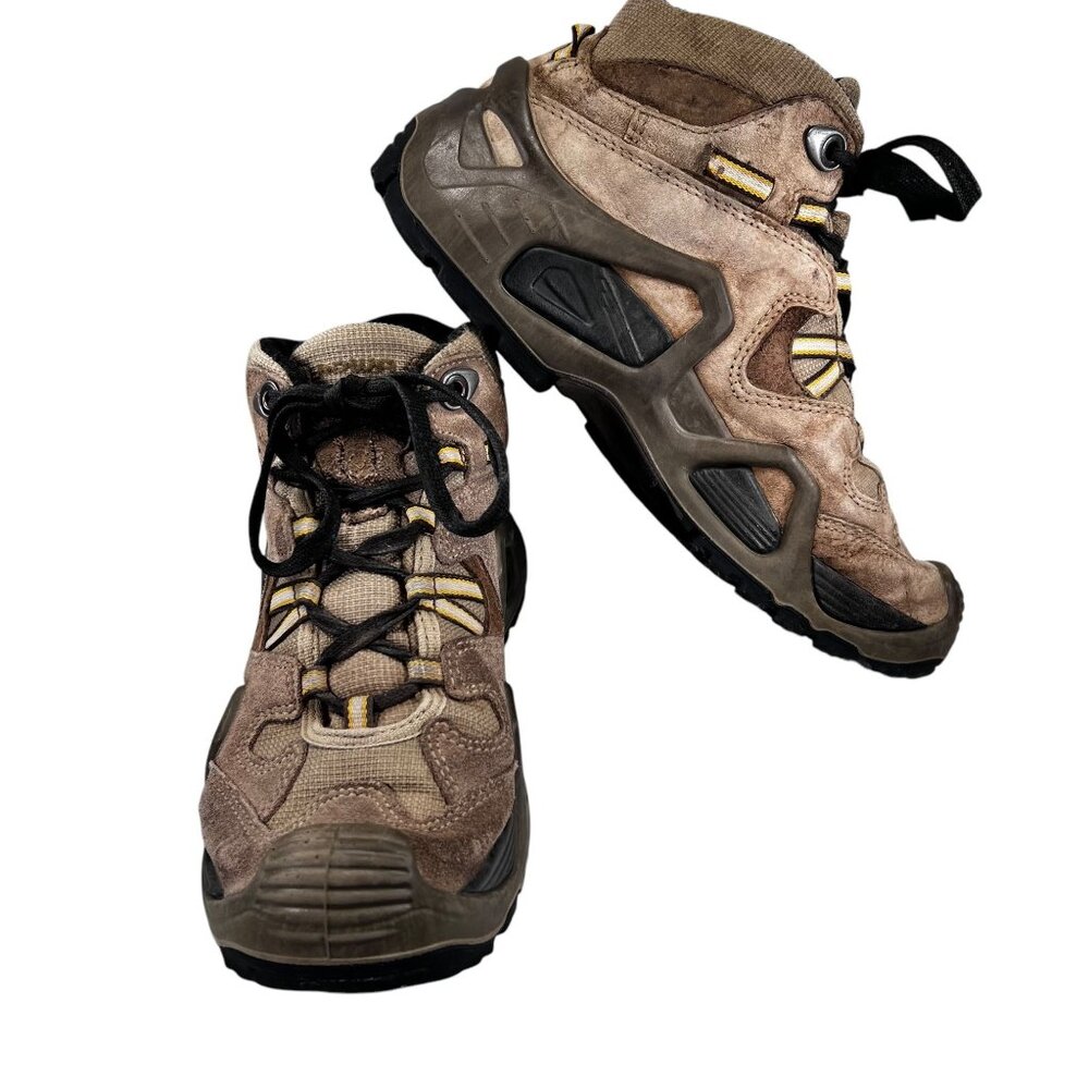 Lowa Mens Renegade Mid Hiking Boots Size 7 EU 38 Brown Vibram Goretex - Picture 2 of 16